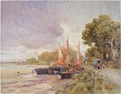 The Thames at Barnes by Oswald Garside